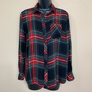 Holiday Plaid Tartan ‘Flannel’ Button Up Shirt